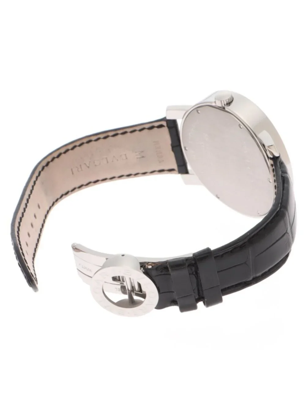 Bvlgari Auto Watch Stainless Steel Black Automatic